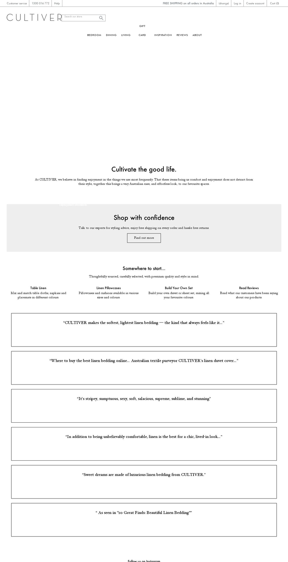 cultiver.com.au shopify website screenshot