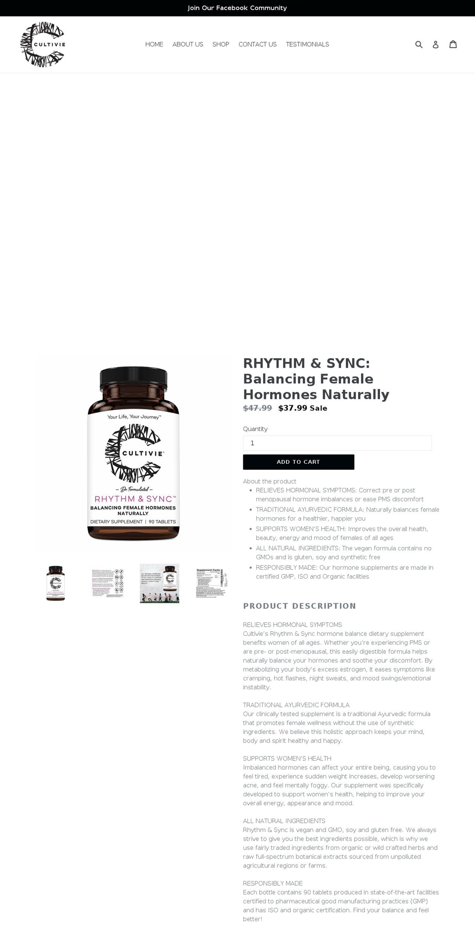 cultivie.com shopify website screenshot