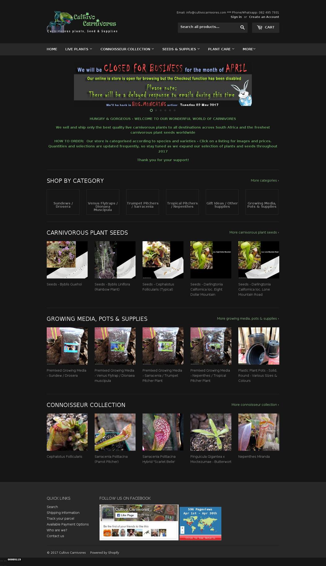 cultivocarnivores.com shopify website screenshot