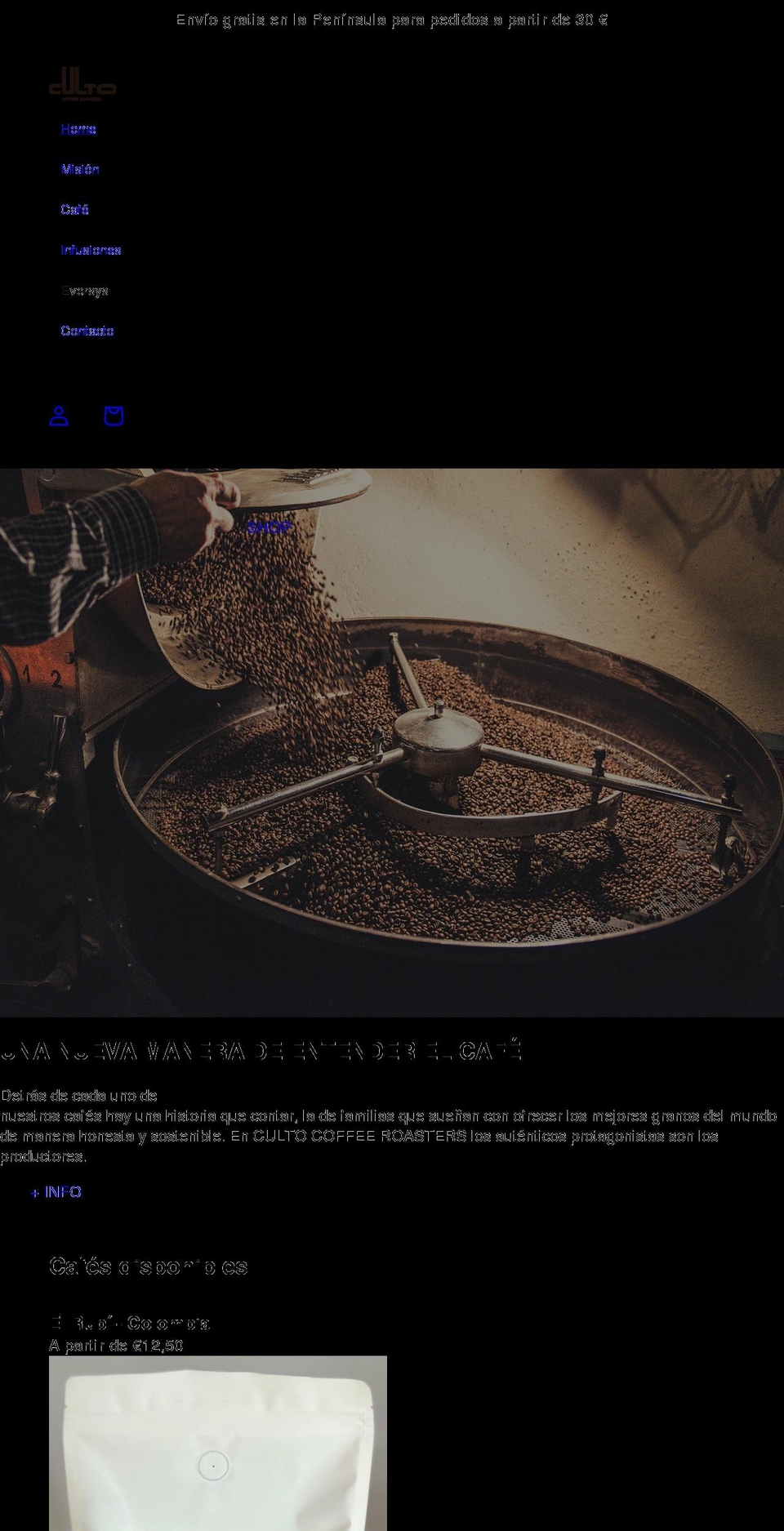 cultocafe.com shopify website screenshot