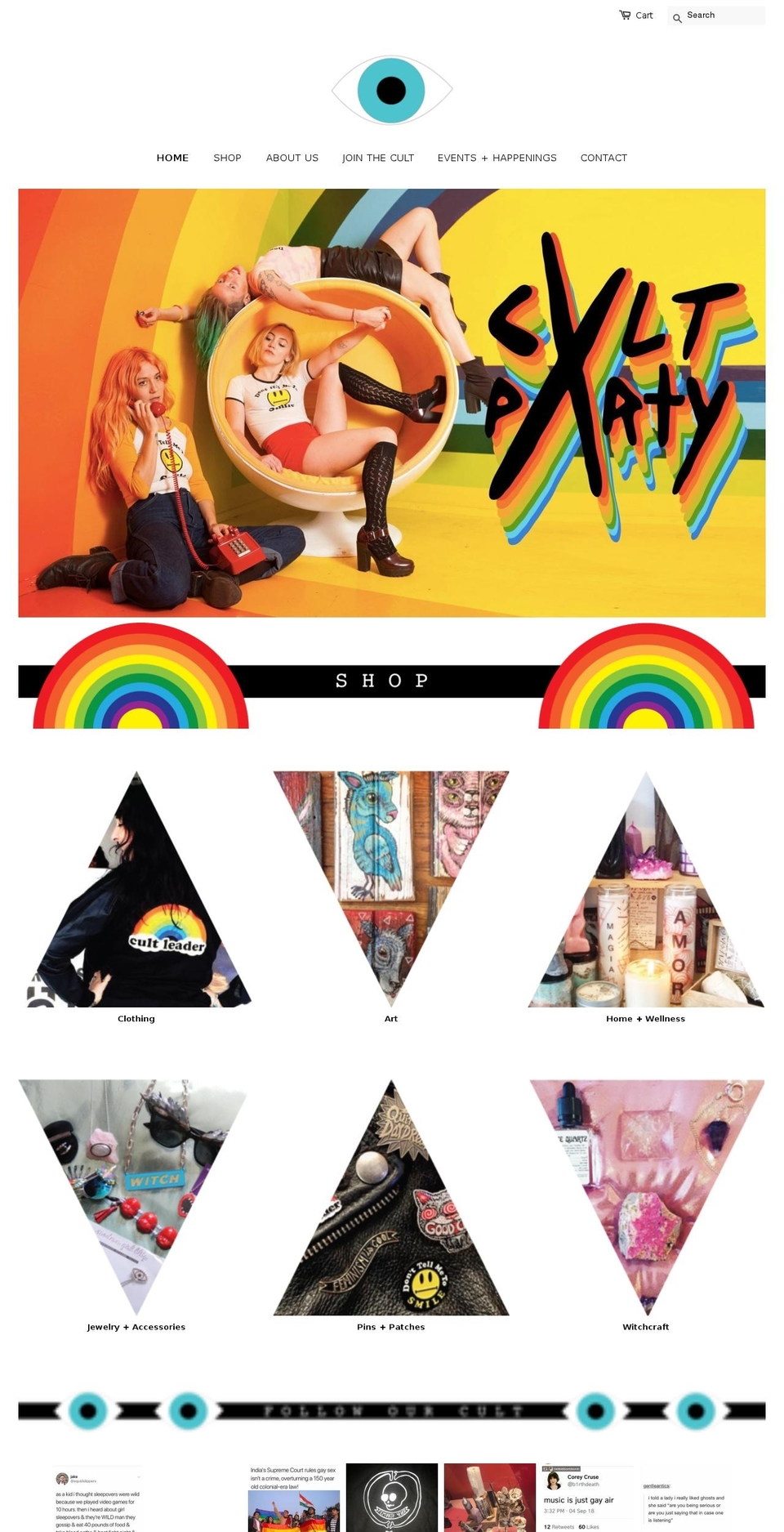 cultpartynyc.com — Shopify storefront screenshot