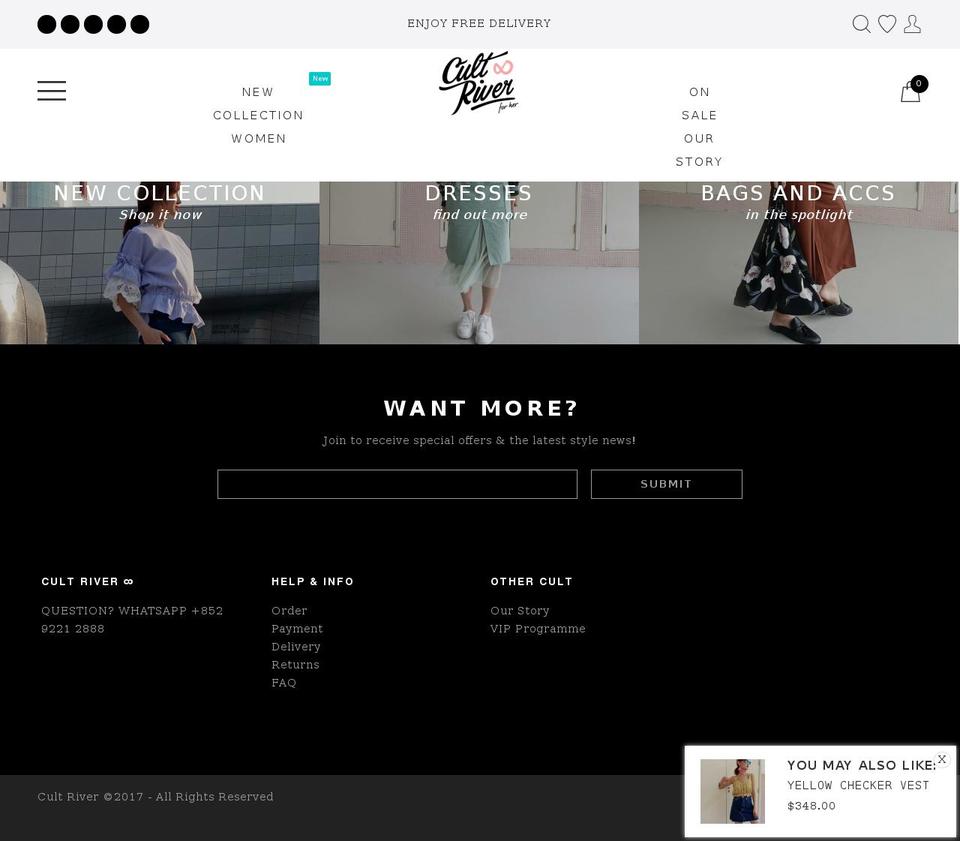 cultriver.com — Shopify storefront screenshot