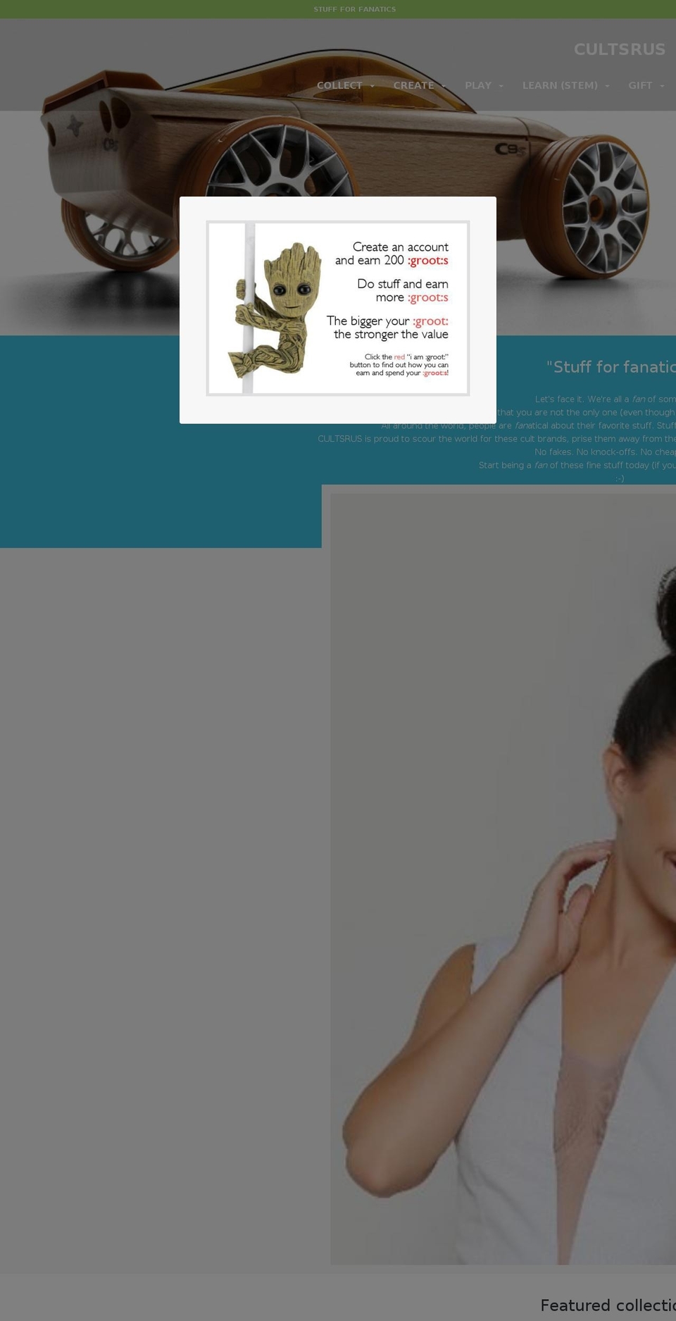 cultsrus.com — Shopify storefront screenshot