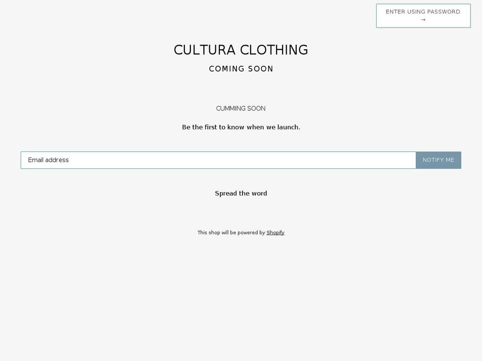 culturaco.com shopify website screenshot