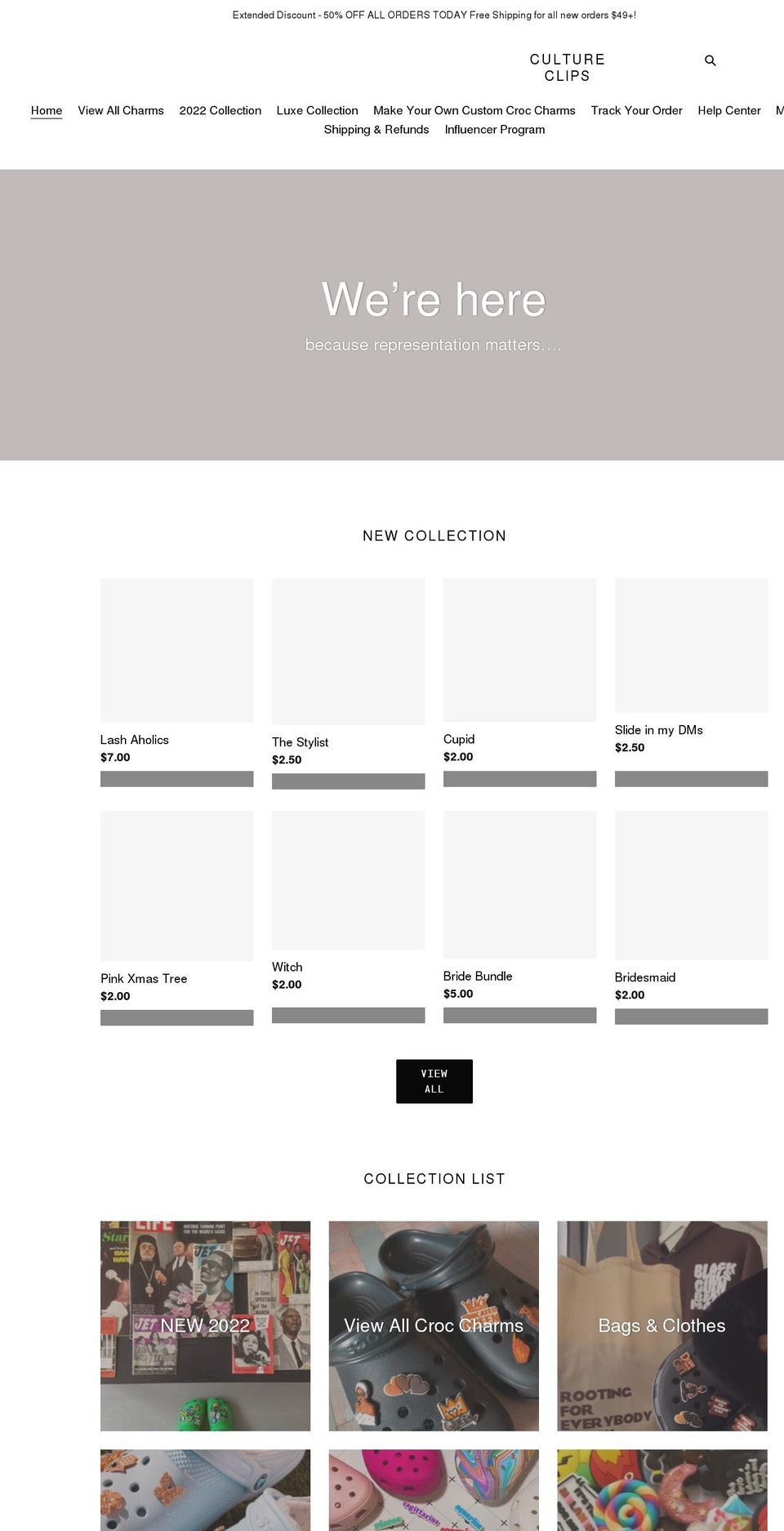 culture-clips.com shopify website screenshot