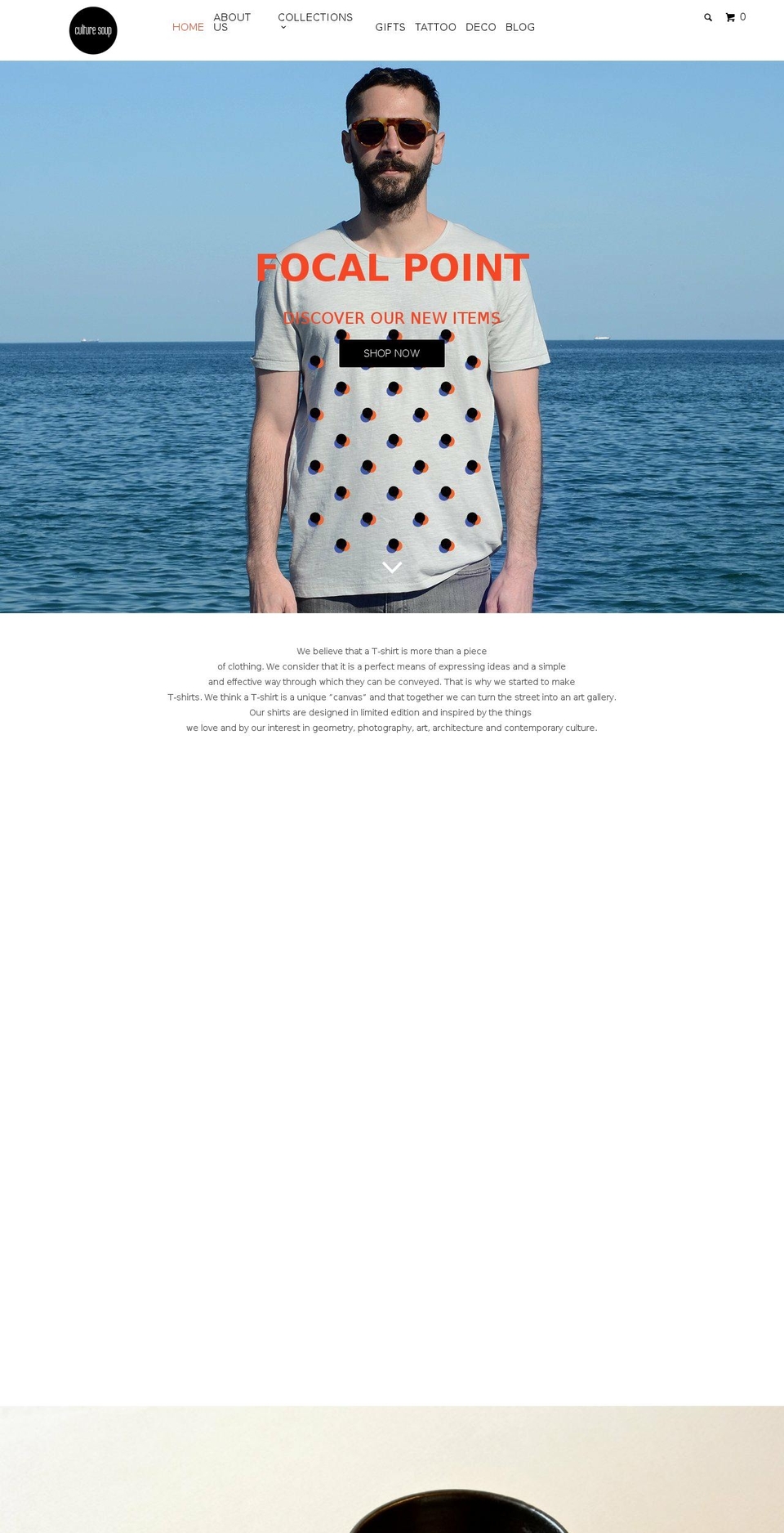 culture-soup.com — Shopify storefront screenshot