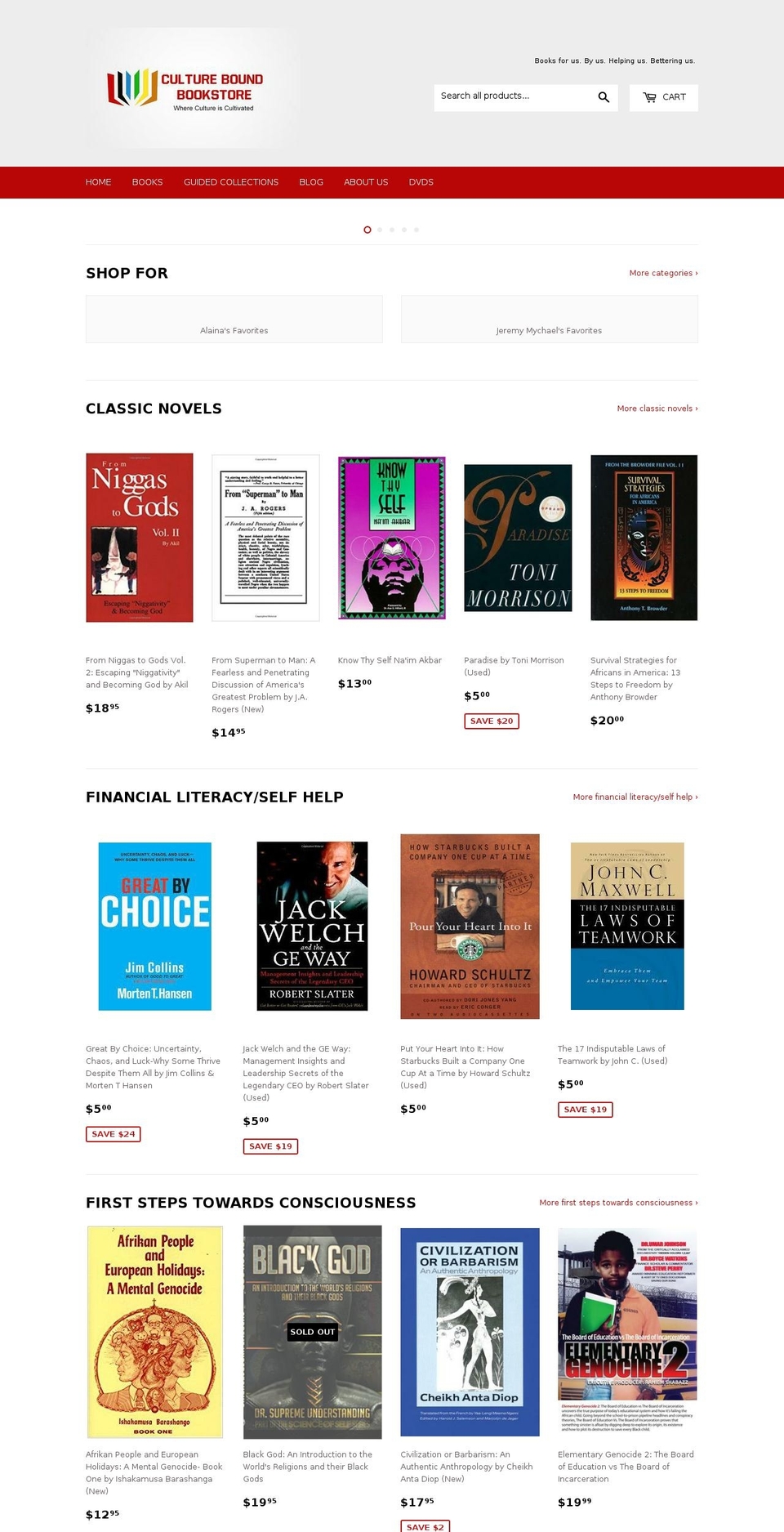 cultureboundbookstore.com — Shopify storefront screenshot