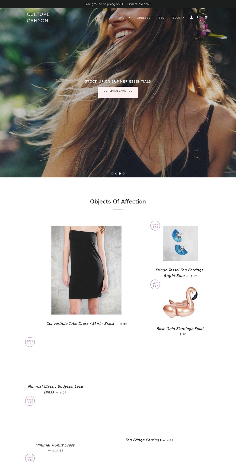 culturecanyon.com shopify website screenshot