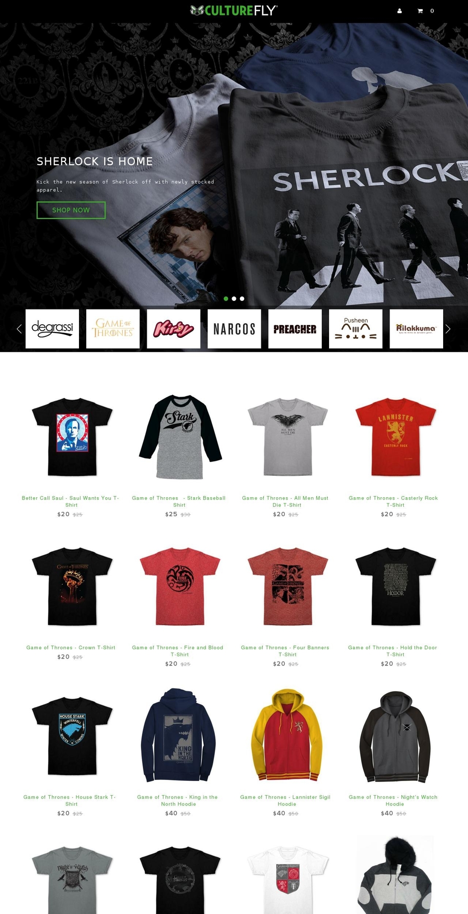 culturefly.com shopify website screenshot