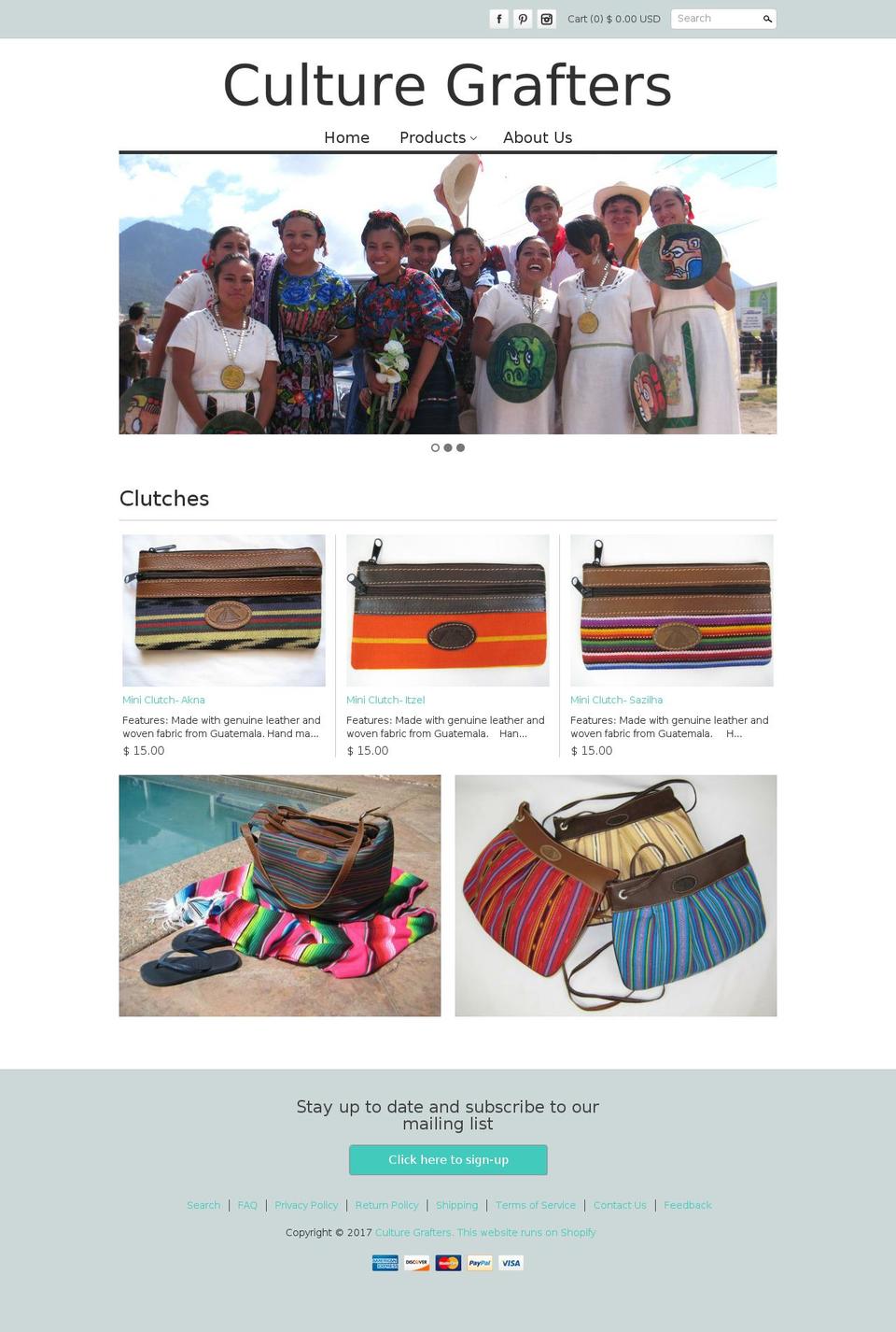 culturegraftersmercantile.com shopify website screenshot