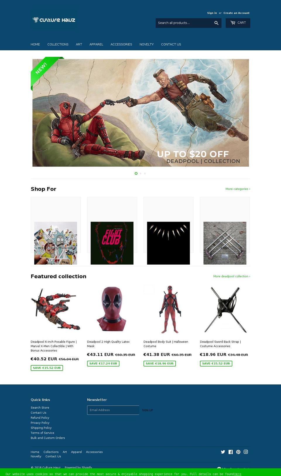 culturehauz.com — Shopify storefront screenshot