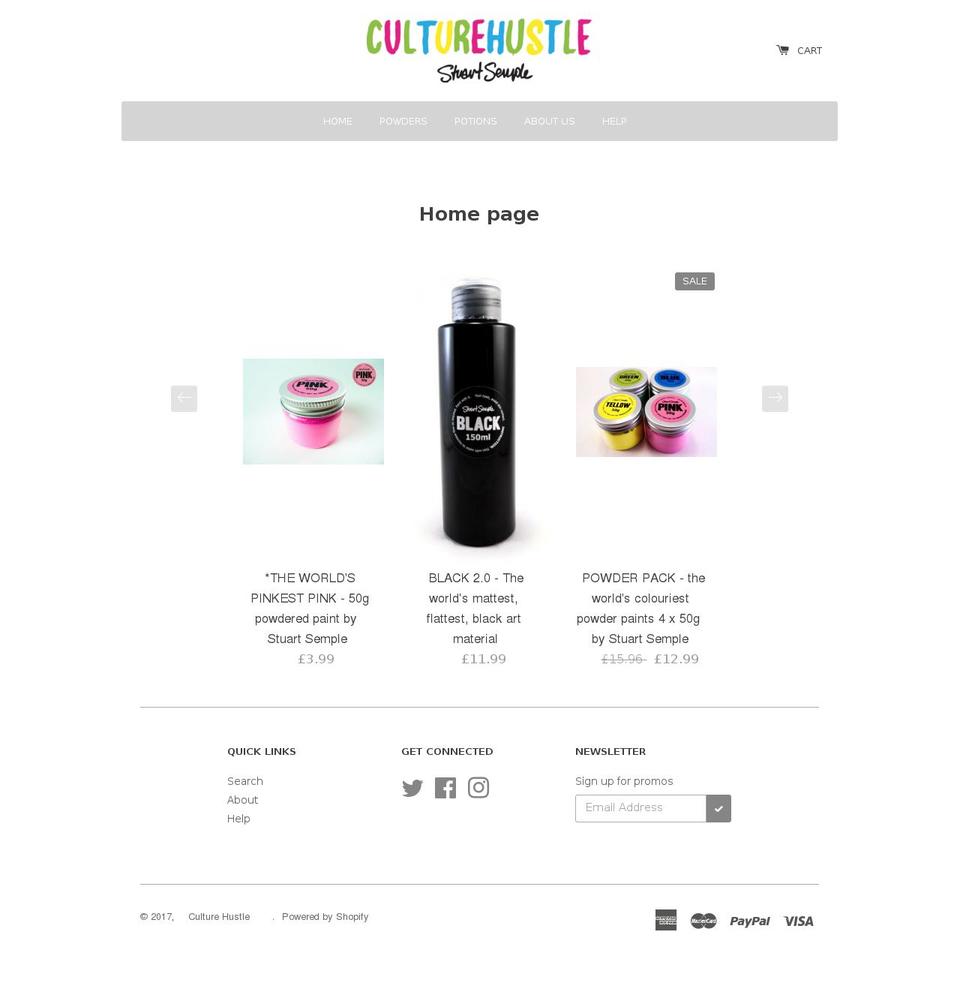 culturehustle.com shopify website screenshot