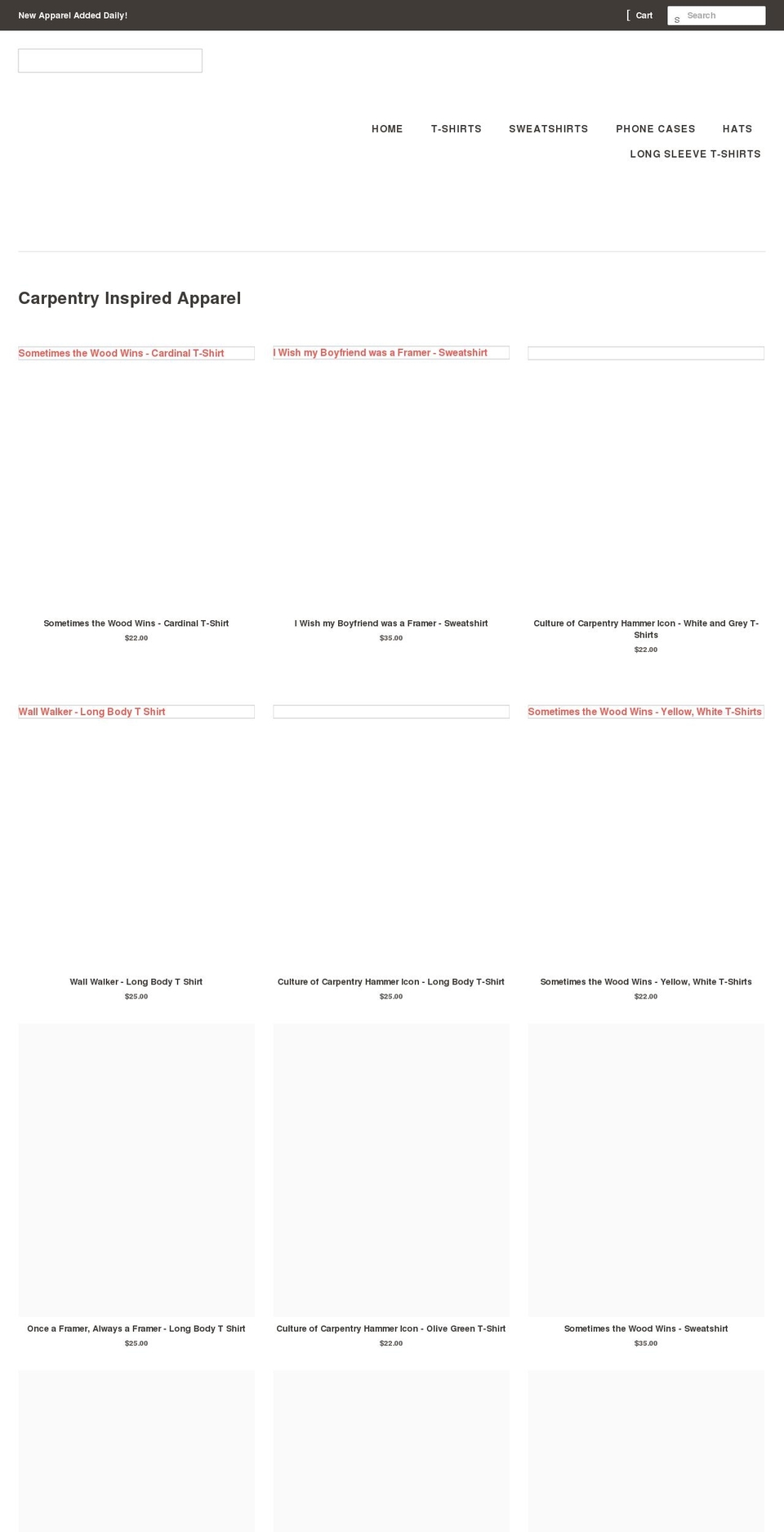 cultureofcarpentry.com shopify website screenshot