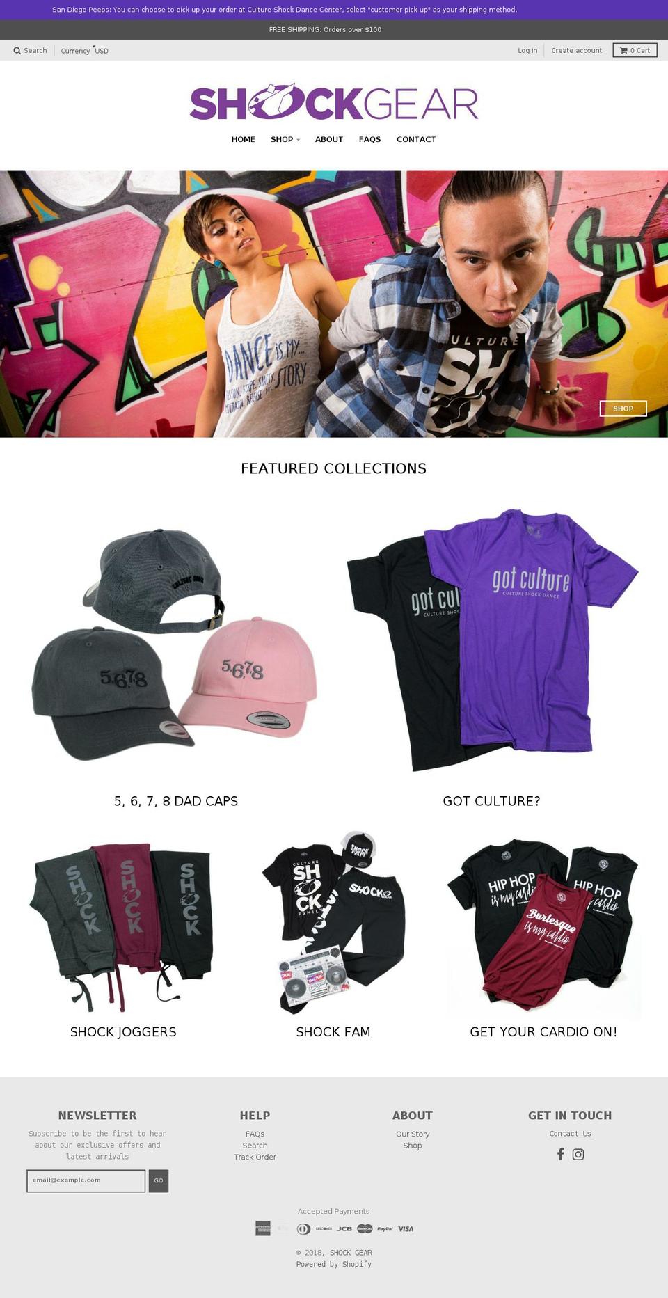 cultureshockgear.com — Shopify storefront screenshot