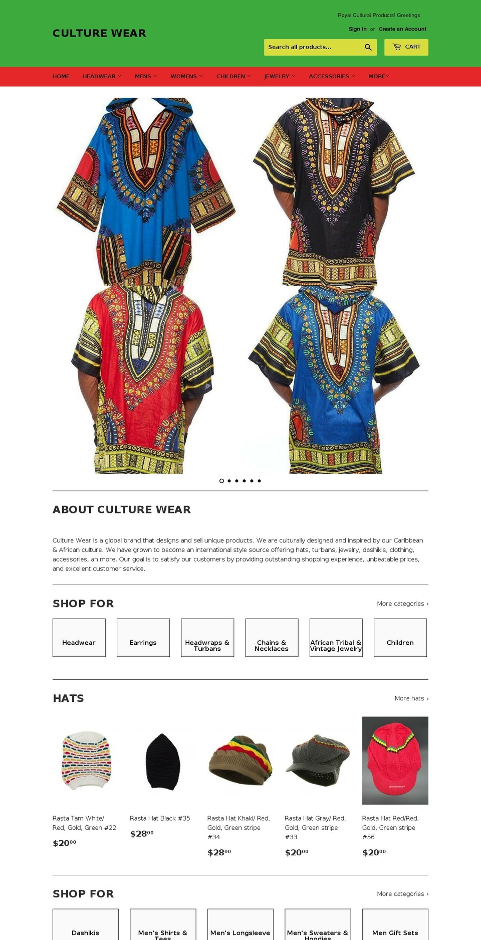 culturewear.net shopify website screenshot