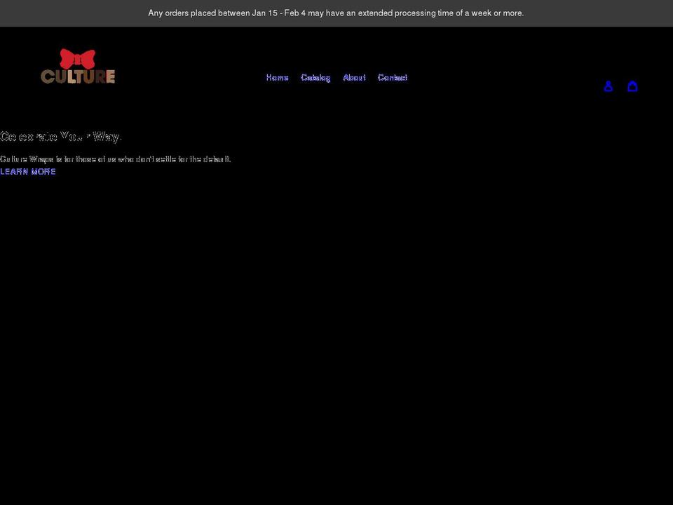 culturewraps.com shopify website screenshot