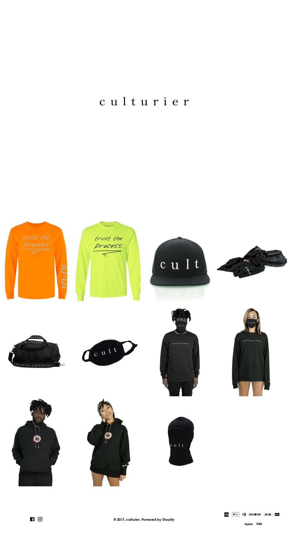 culturier.com shopify website screenshot