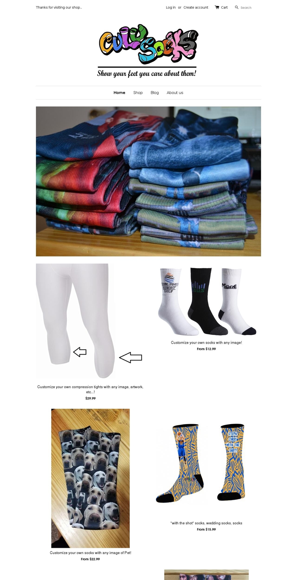 culusocks.com shopify website screenshot