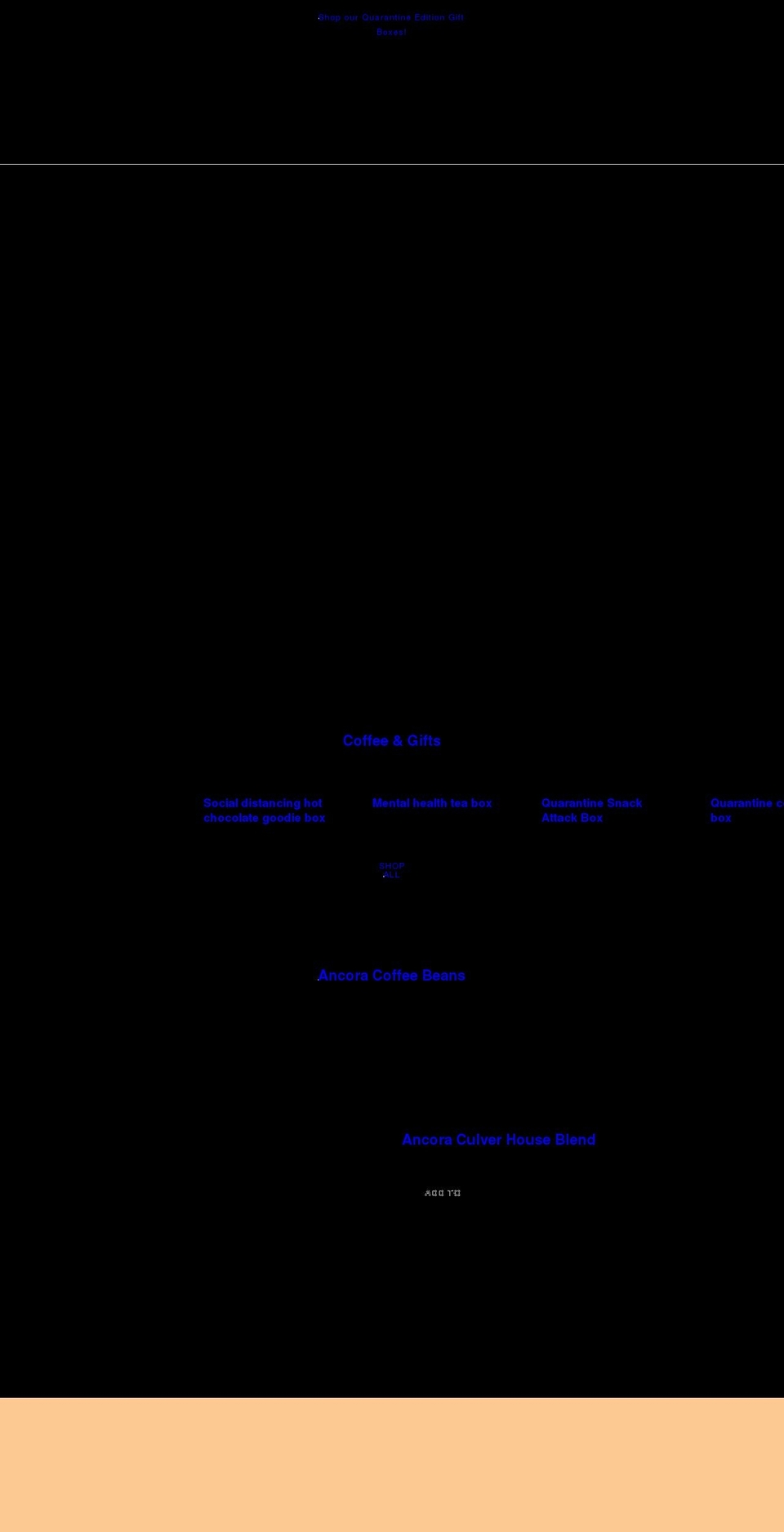 culvercoffeecompany.net shopify website screenshot