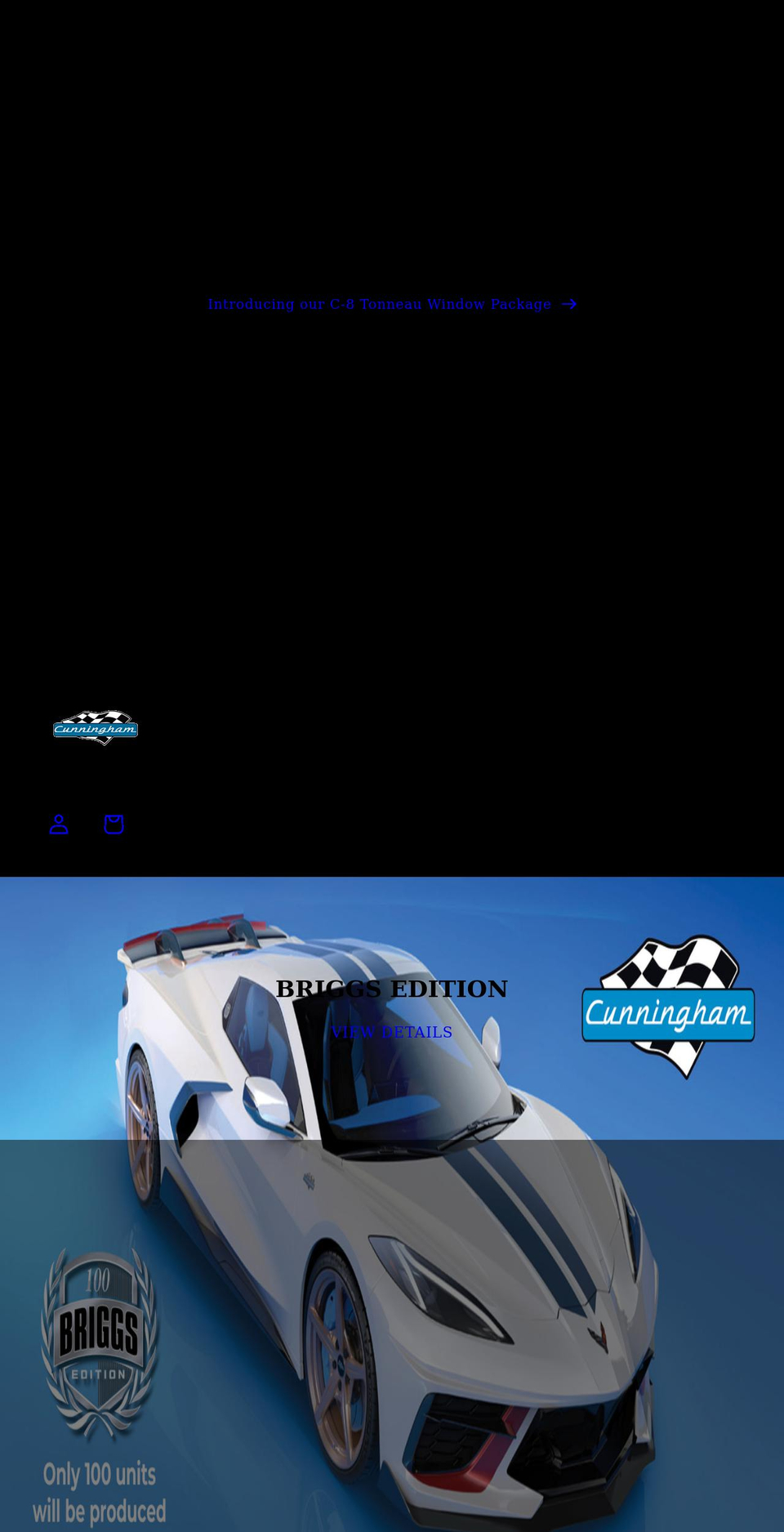 cunninghamautomotive.com shopify website screenshot