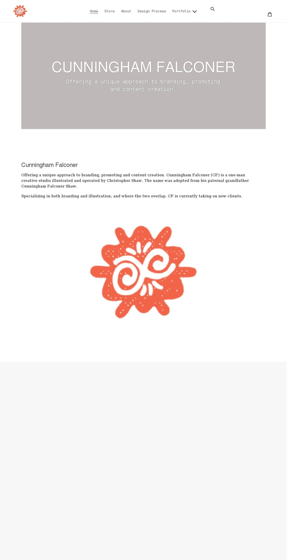 cunninghamfalconer.com shopify website screenshot