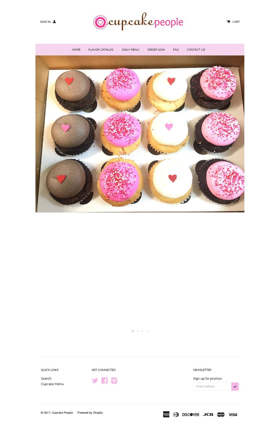 cupcakebooth.com shopify website screenshot