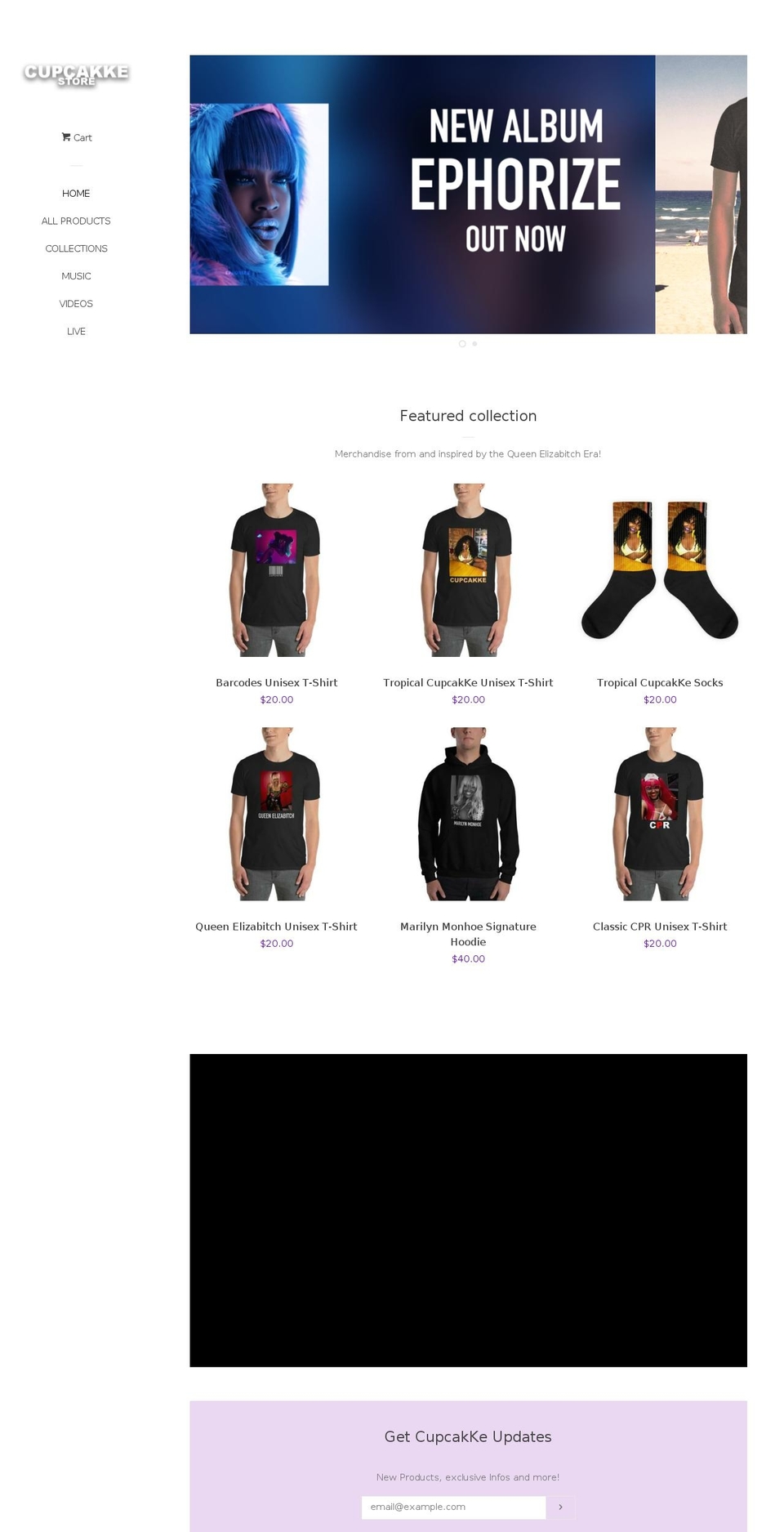 cupcakkestore.com — Shopify storefront screenshot