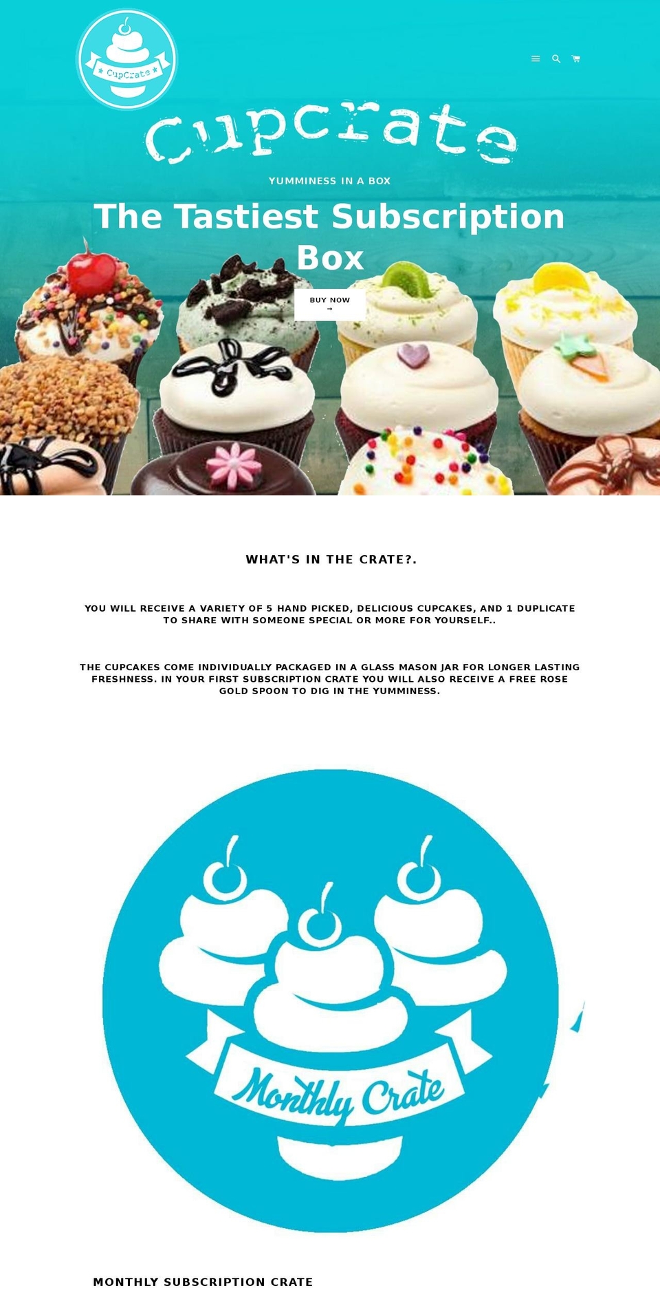 cupcrate.com — Shopify storefront screenshot