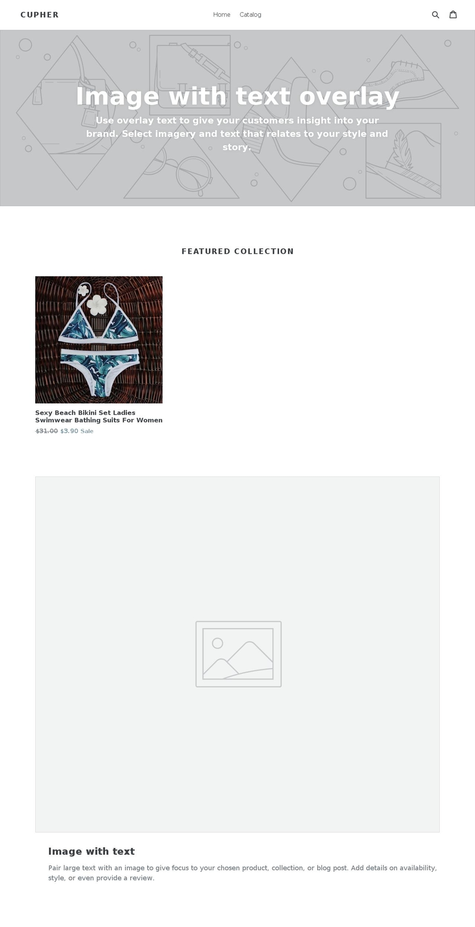 cupher.com shopify website screenshot