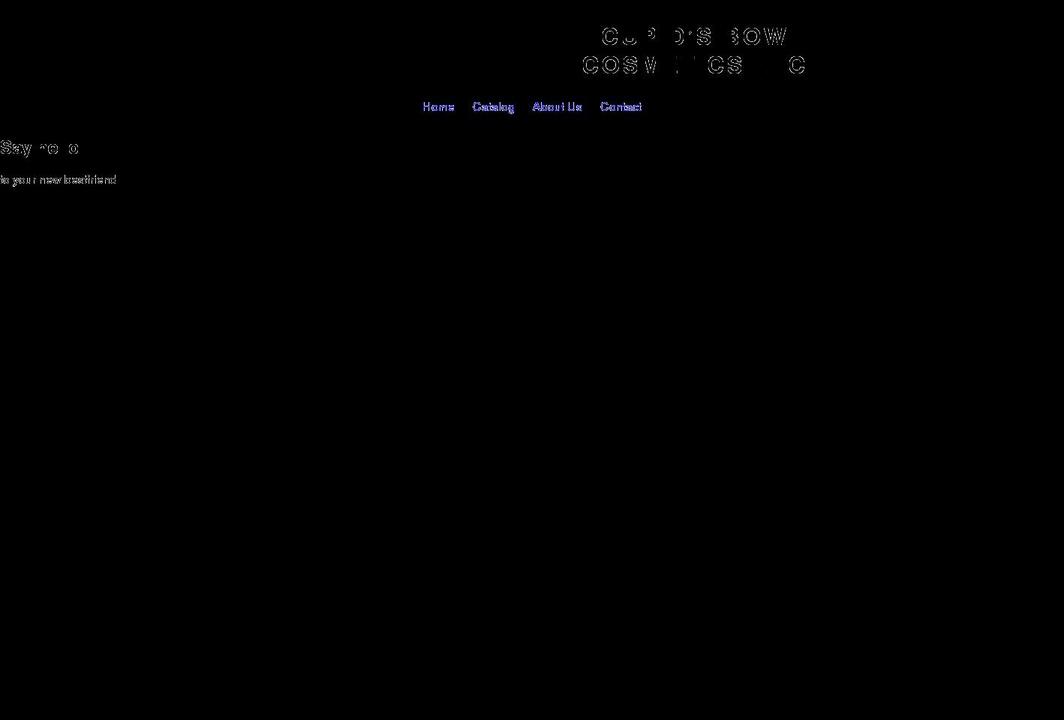 cupidsbowcosmetics.com shopify website screenshot