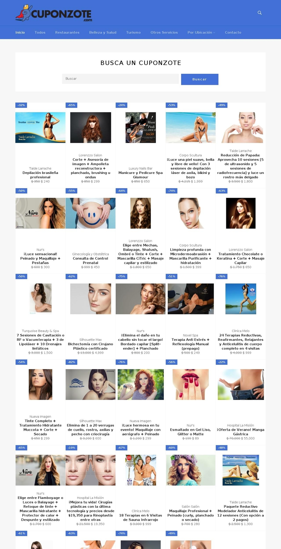 cuponzote.com shopify website screenshot