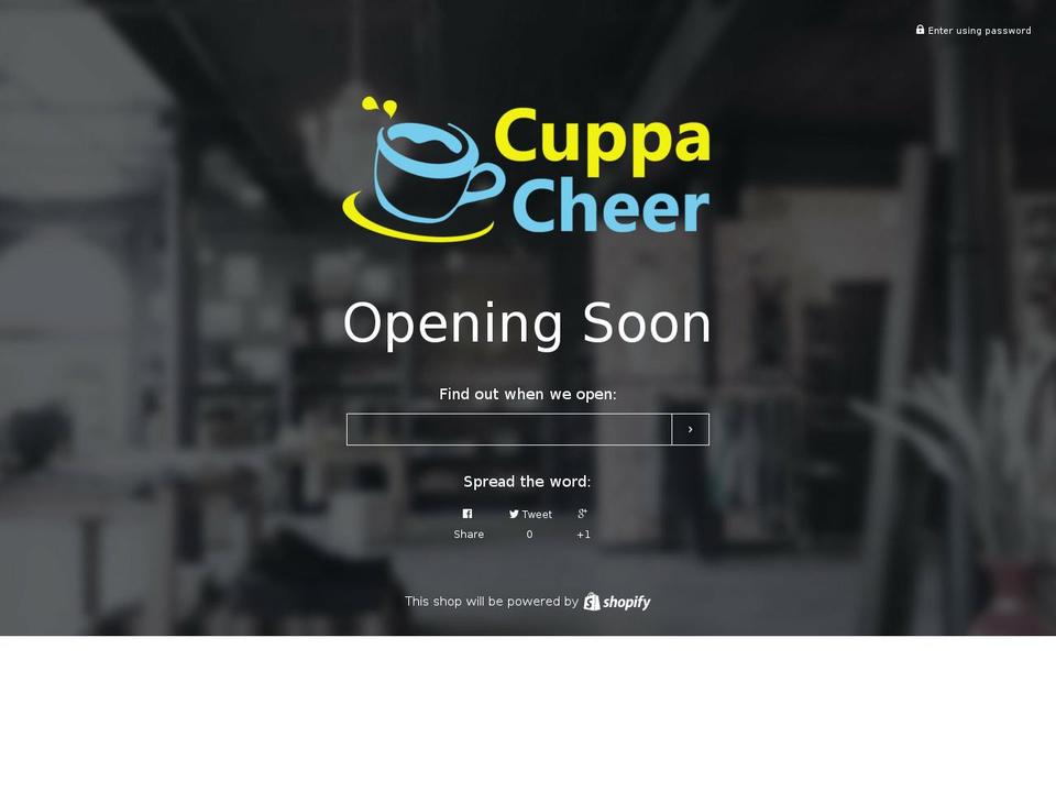 cuppacheer.com — Shopify storefront screenshot