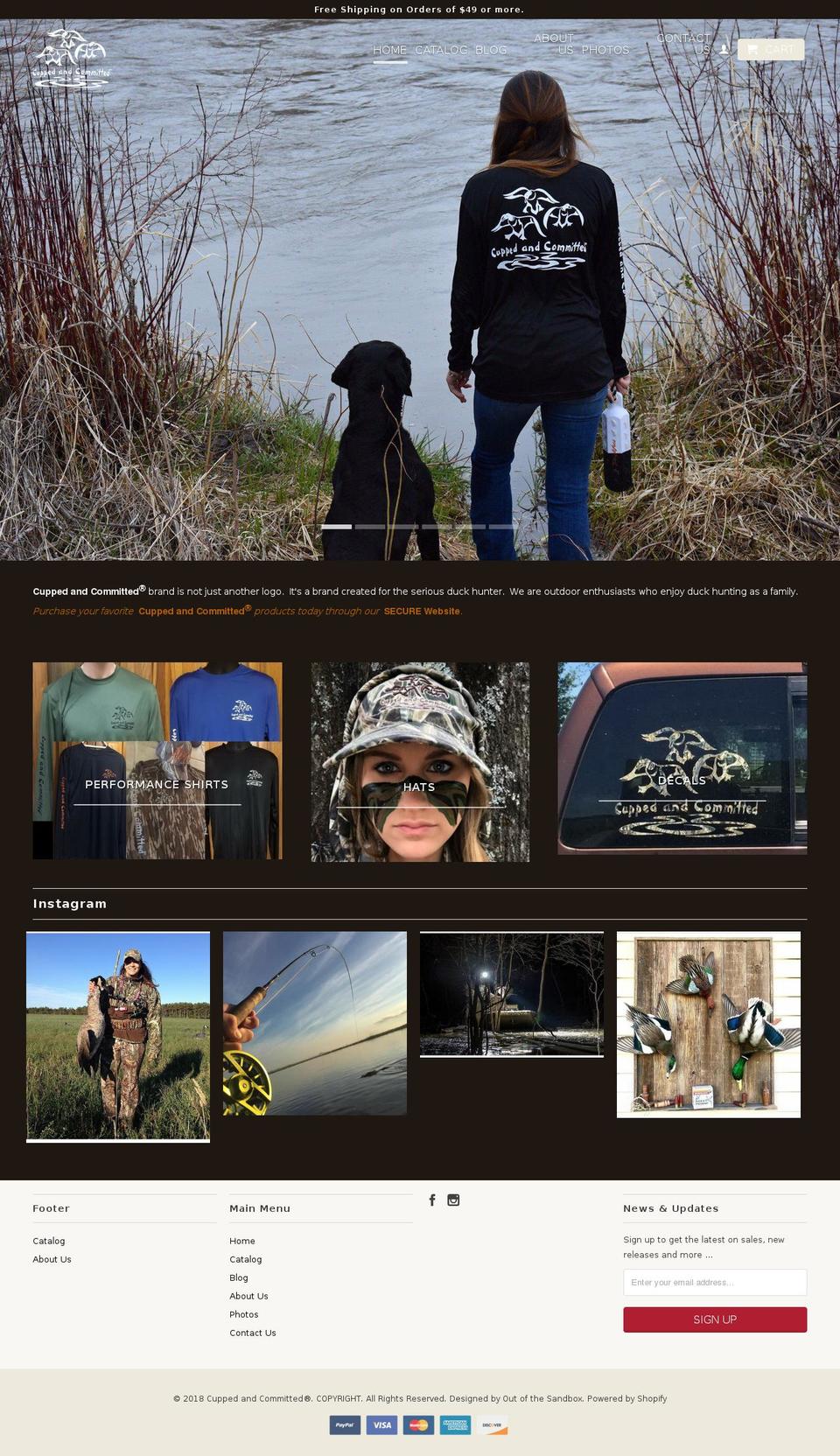 cuppedandcommitted.net shopify website screenshot