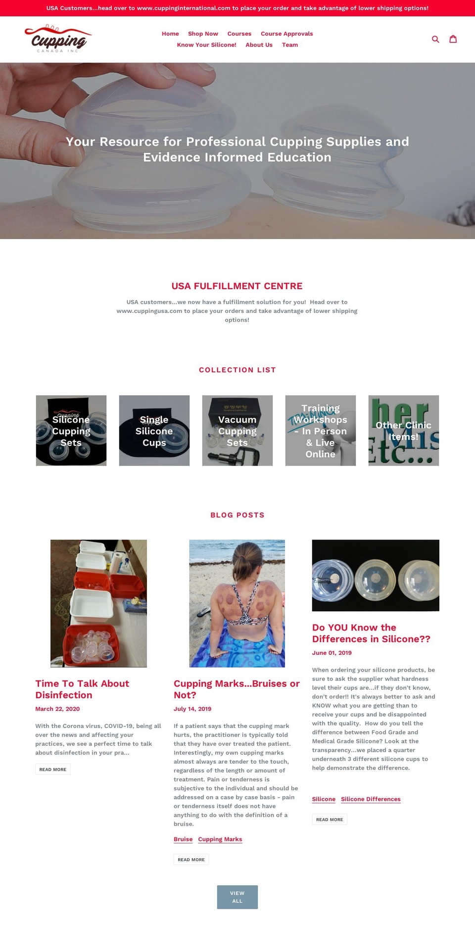 cuppingcanada.ca shopify website screenshot