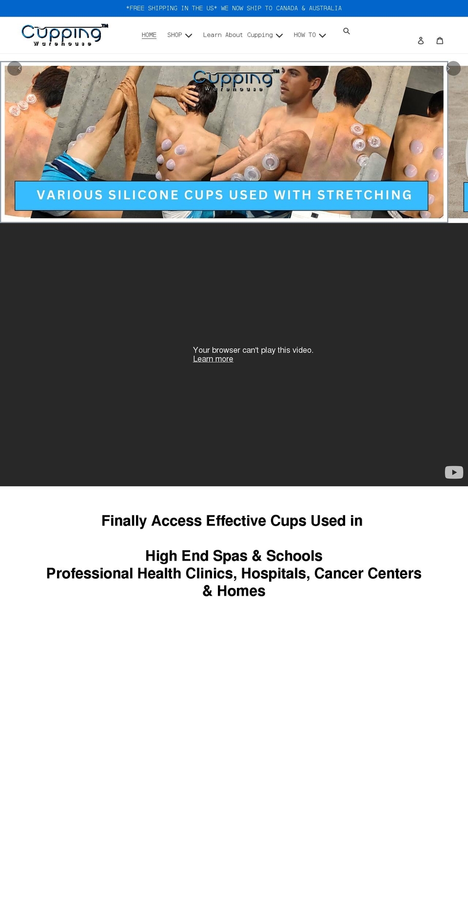 cuppingwarehouse.com shopify website screenshot