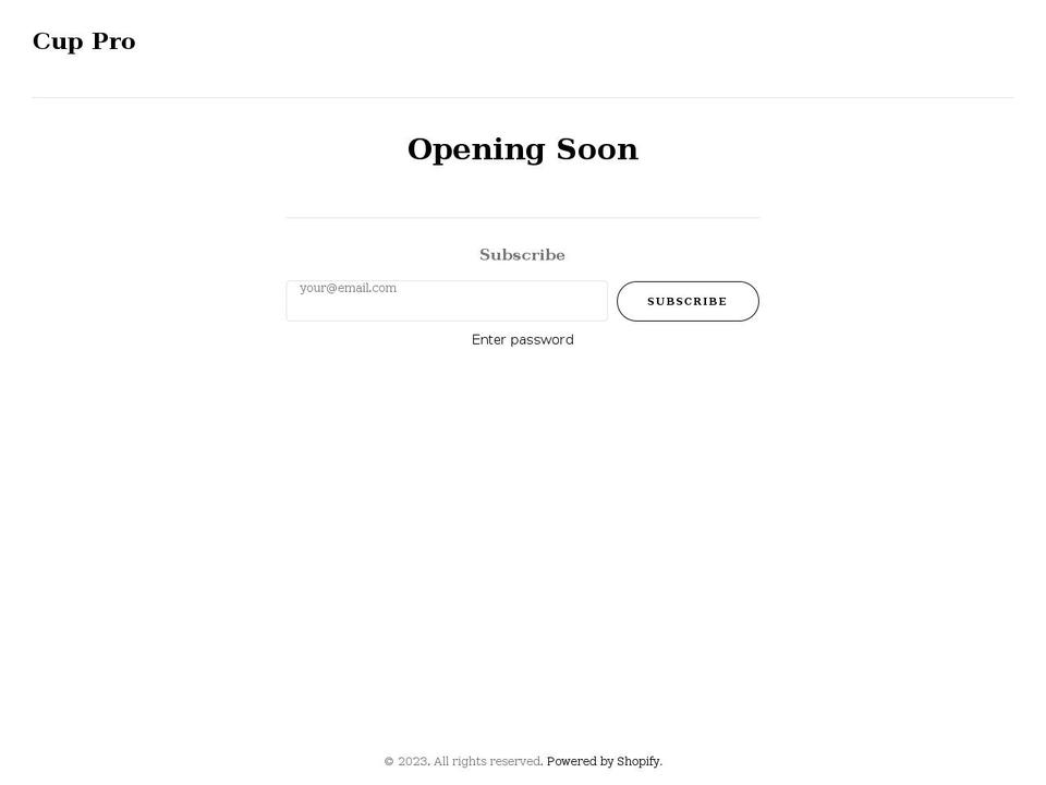 cuppro.com shopify website screenshot