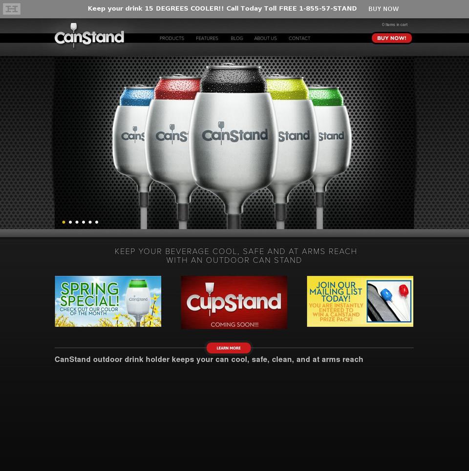 Canstand Responsive Shopify theme site example cupstand.com