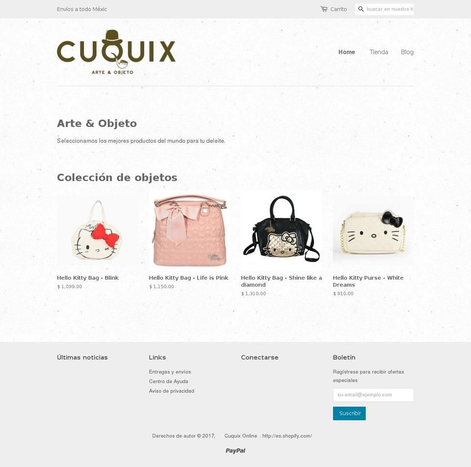 cuquix.com shopify website screenshot