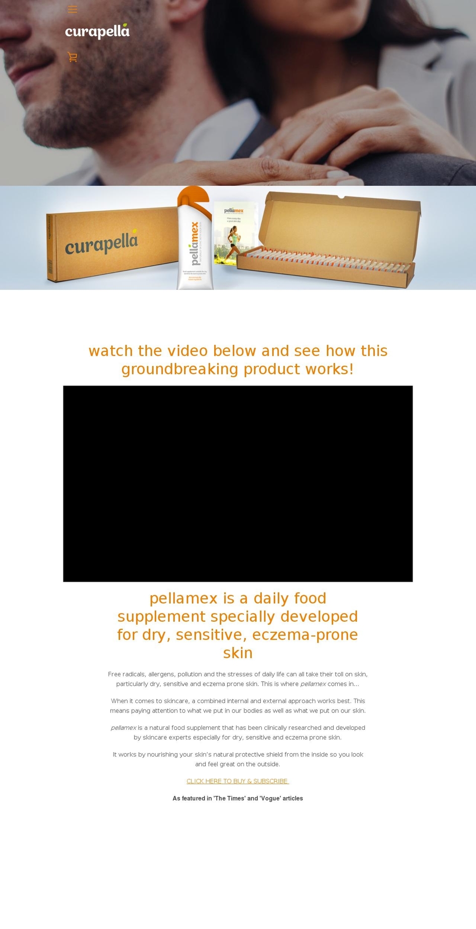 curapella.com — Shopify storefront screenshot