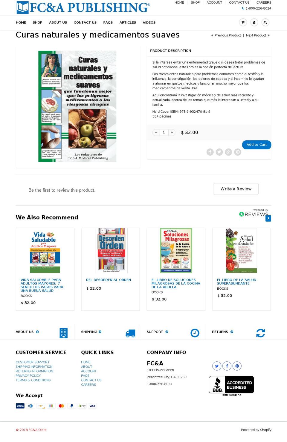 curasnaturalesymedicamentossuaves.com — Shopify storefront screenshot