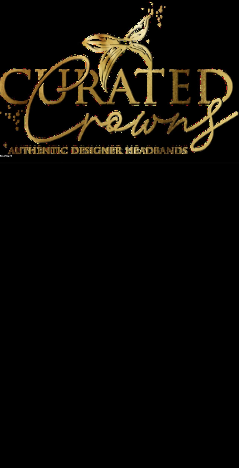 curatedcrowns.com shopify website screenshot