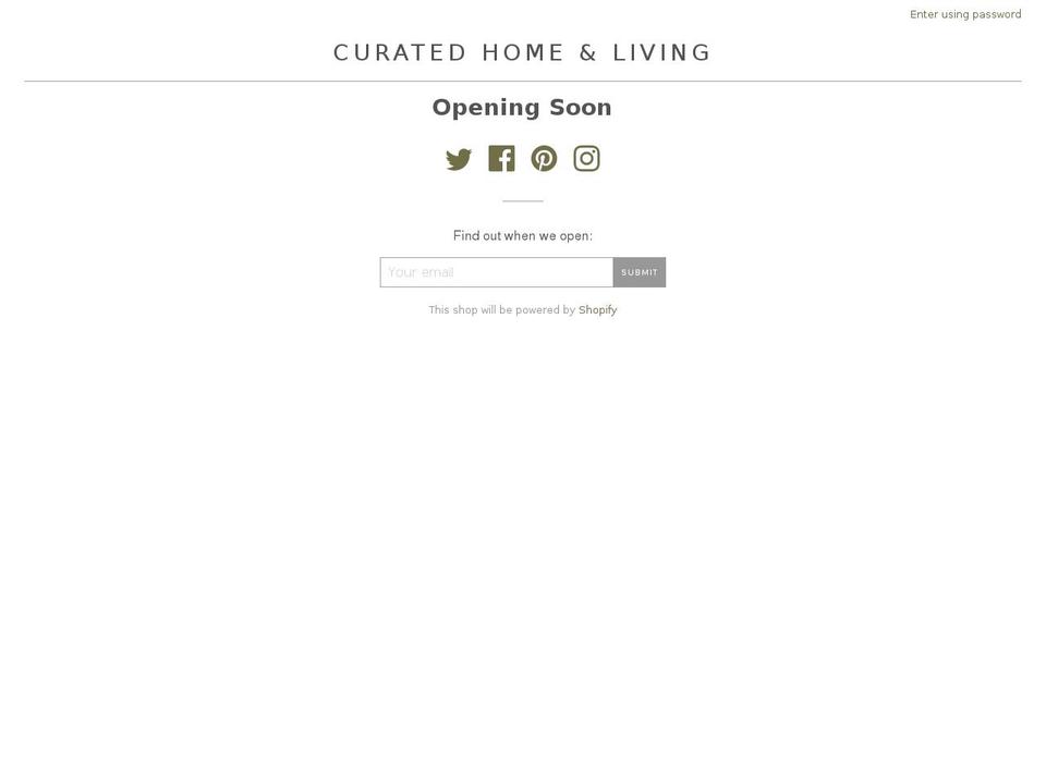 curatedhl.com shopify website screenshot