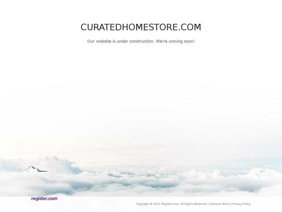 curatedhomestore.com — Shopify storefront screenshot