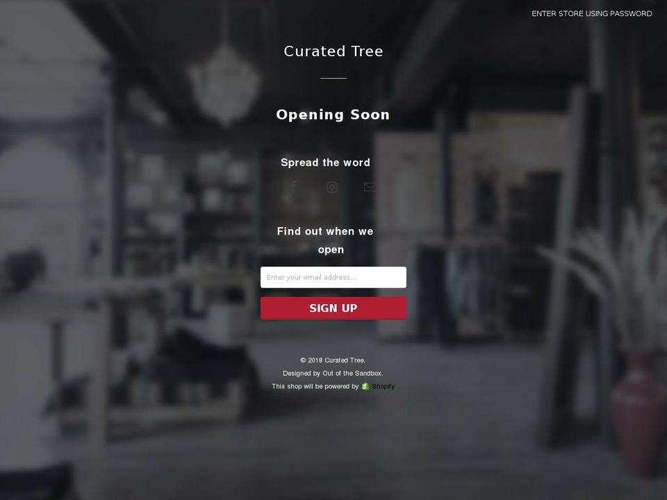 curatedtree.com — Shopify storefront screenshot