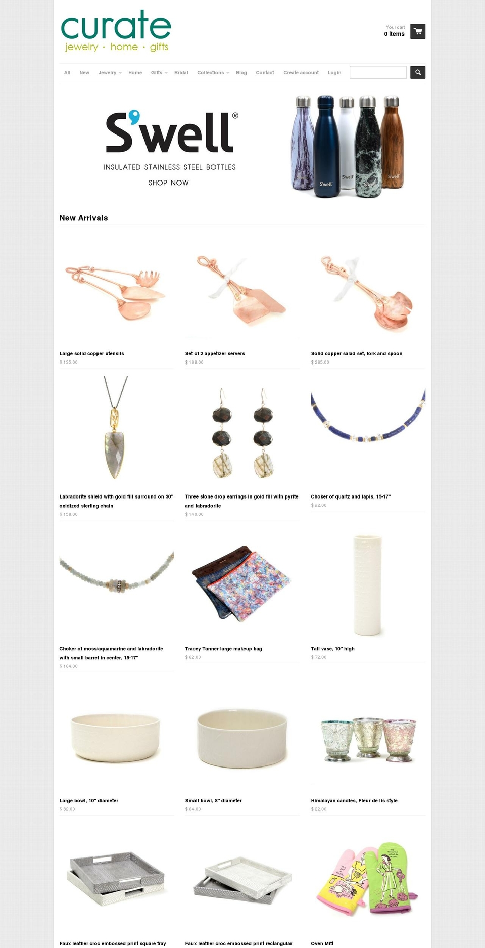 curategifts.com shopify website screenshot
