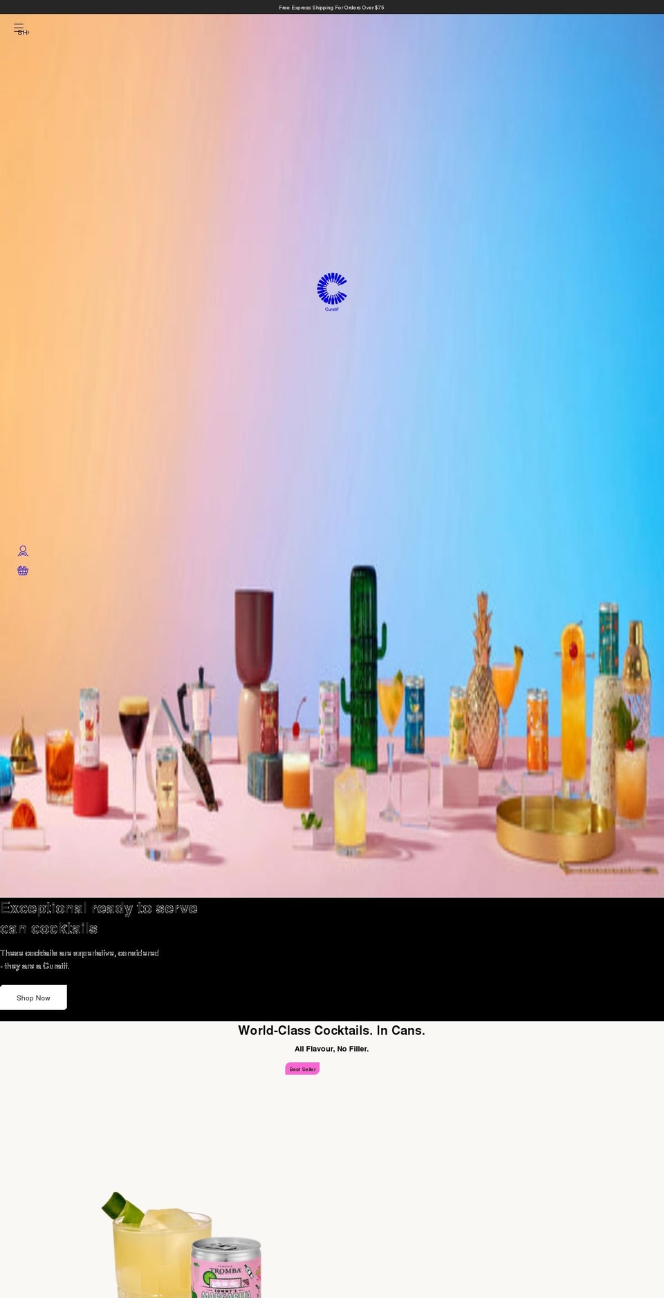 curatif.com shopify website screenshot