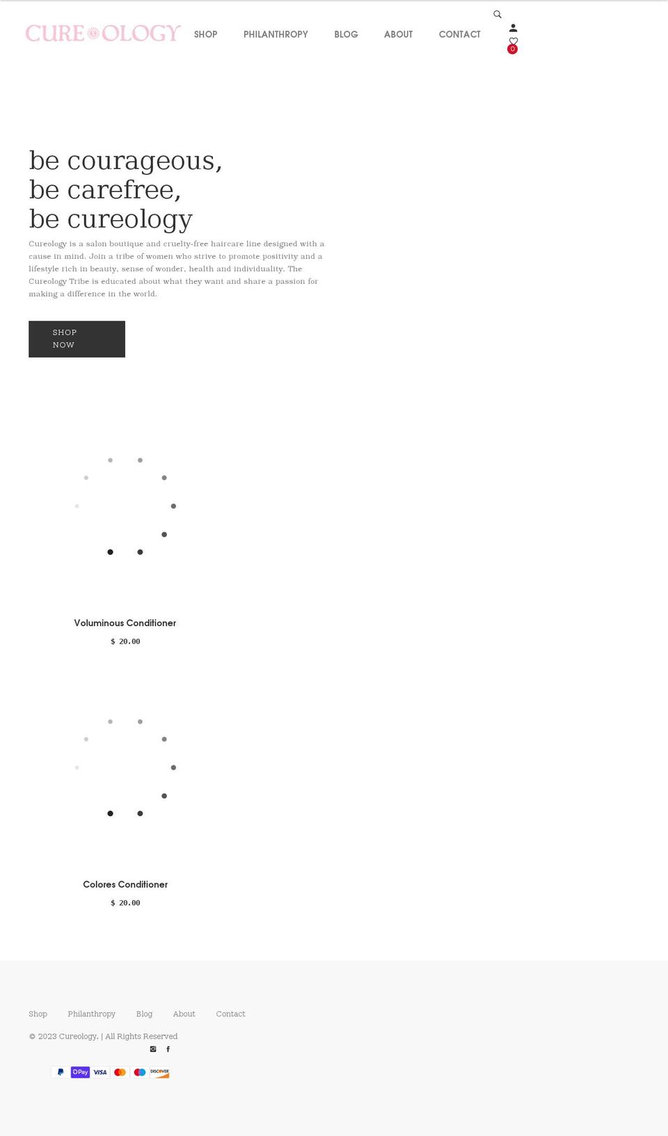 Bans-v-- Shopify theme site example cureologyhaircare.com