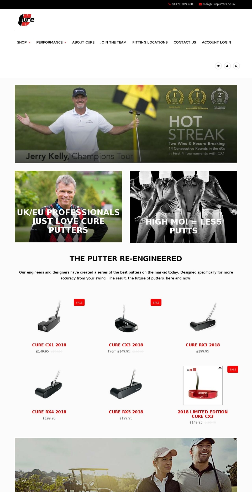 cureputters.co.uk shopify website screenshot