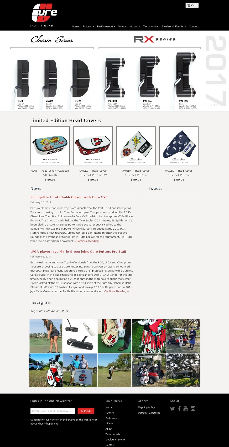 cureputters.com shopify website screenshot