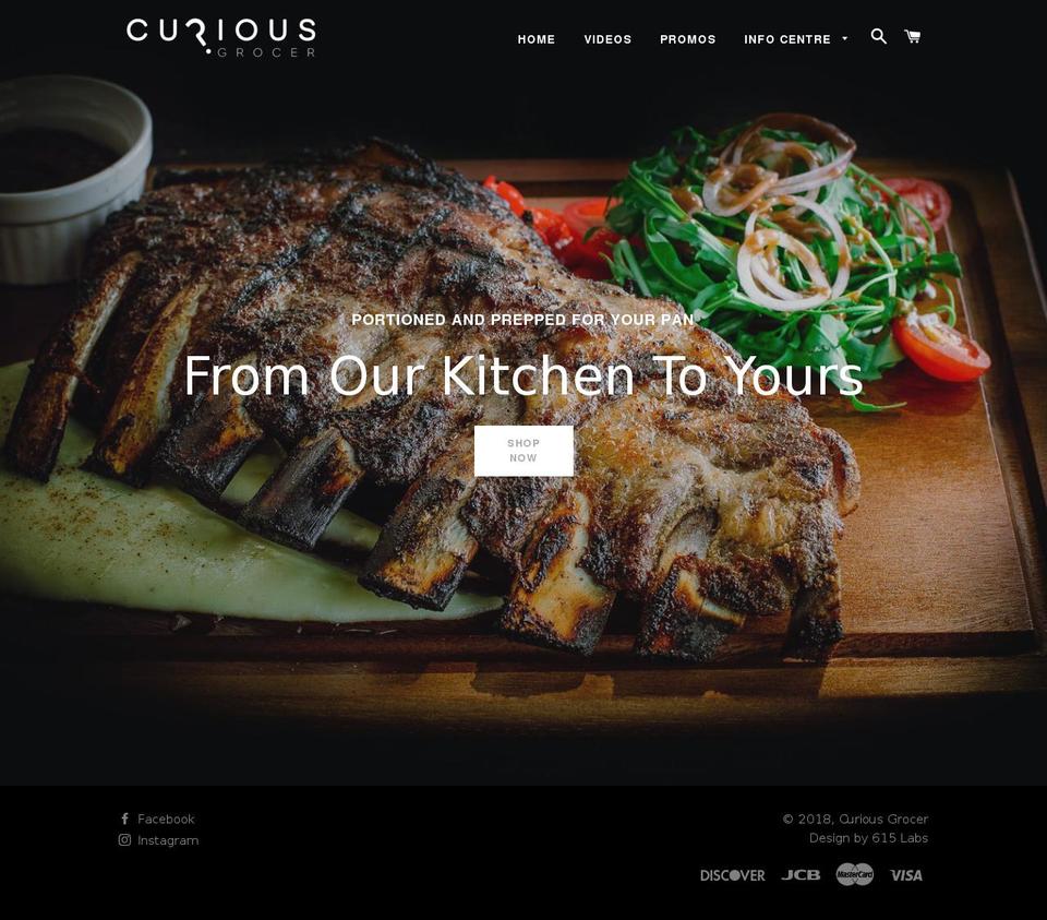 curiousgrocer.com — Shopify storefront screenshot